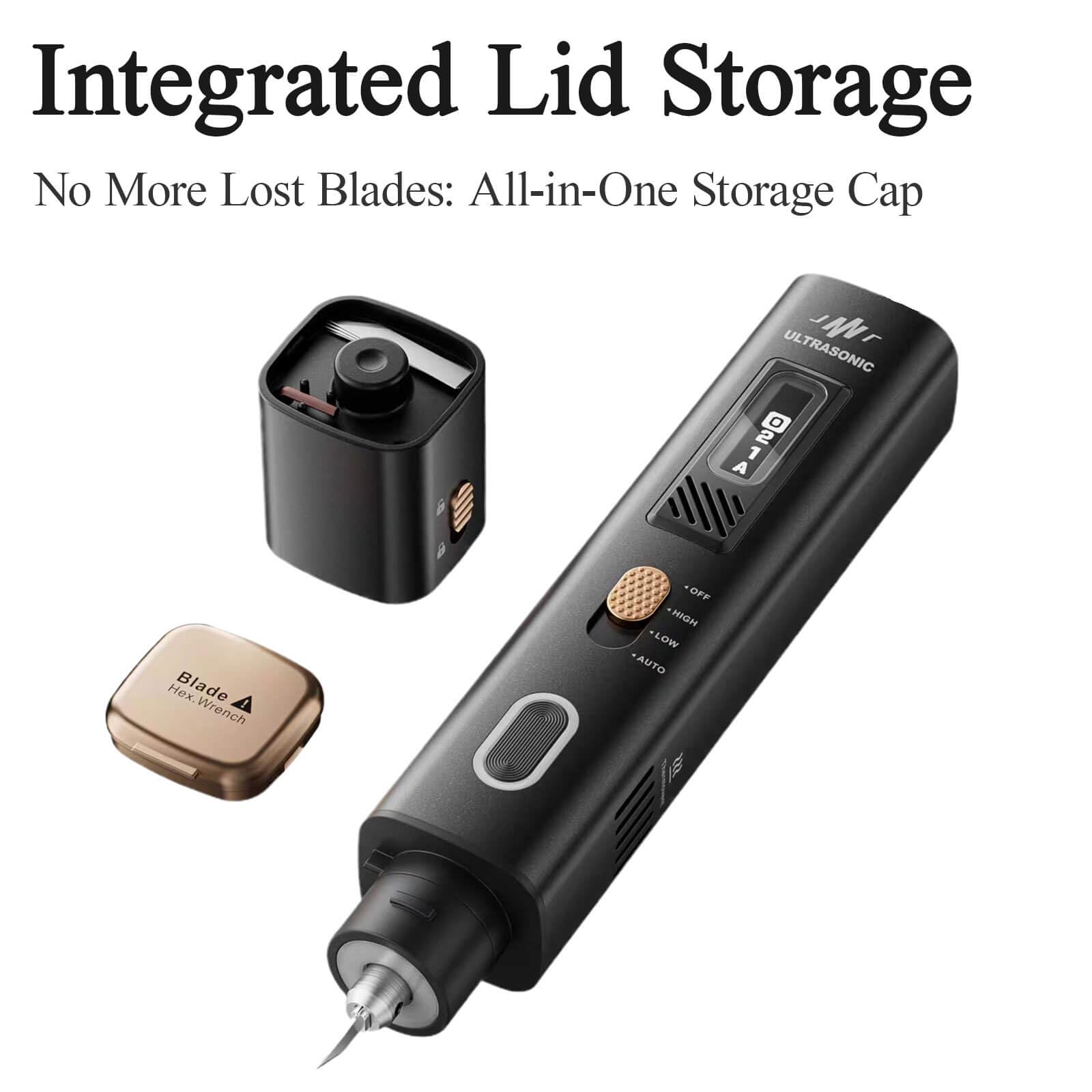 2-in-1 Ultrasonic Cutter Knife – 4 Modes 40kHz Precision